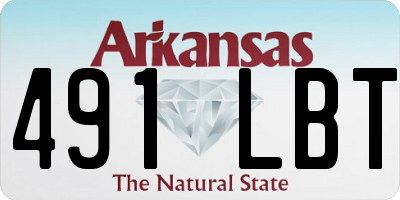 AR license plate 491LBT