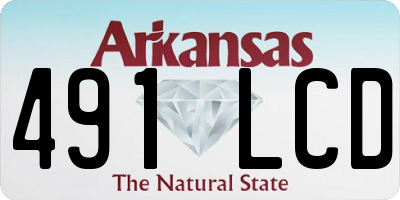 AR license plate 491LCD