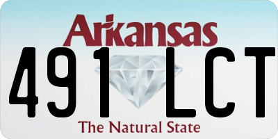 AR license plate 491LCT