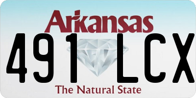 AR license plate 491LCX