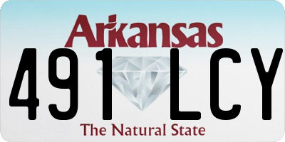 AR license plate 491LCY