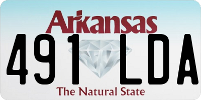 AR license plate 491LDA