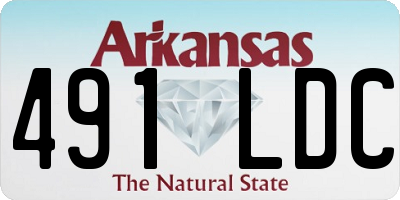 AR license plate 491LDC