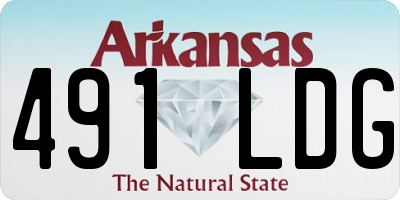AR license plate 491LDG