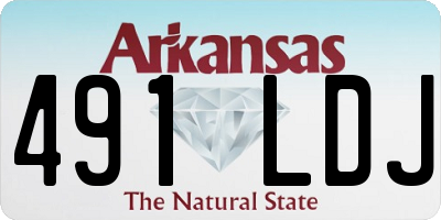 AR license plate 491LDJ