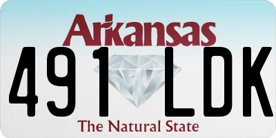 AR license plate 491LDK
