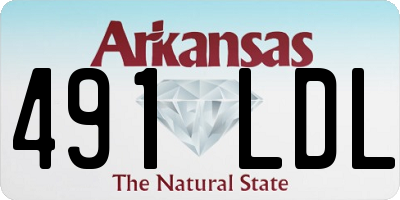 AR license plate 491LDL