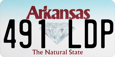 AR license plate 491LDP
