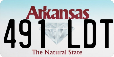 AR license plate 491LDT