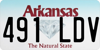 AR license plate 491LDV