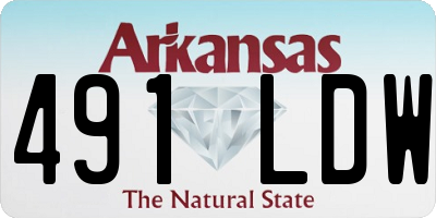 AR license plate 491LDW