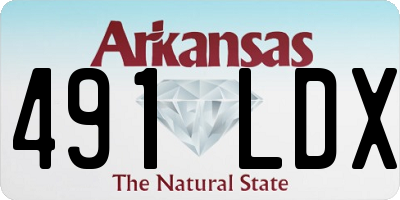 AR license plate 491LDX