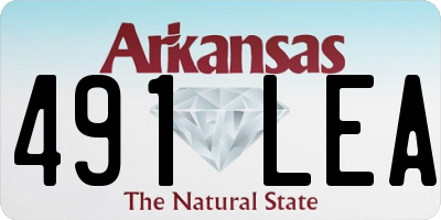 AR license plate 491LEA