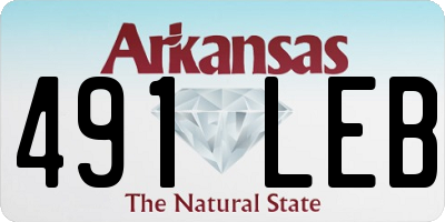 AR license plate 491LEB