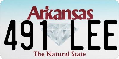 AR license plate 491LEE