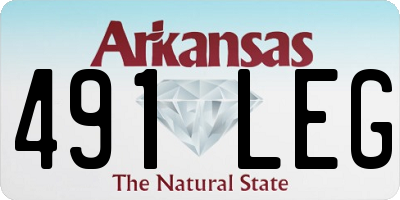 AR license plate 491LEG