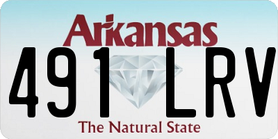 AR license plate 491LRV