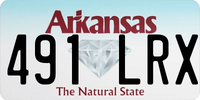 AR license plate 491LRX