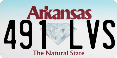 AR license plate 491LVS