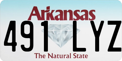 AR license plate 491LYZ