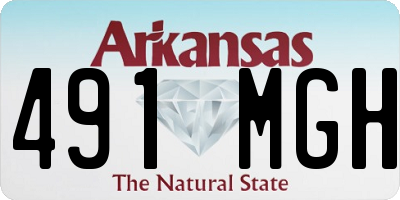 AR license plate 491MGH