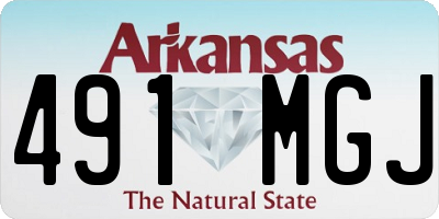 AR license plate 491MGJ