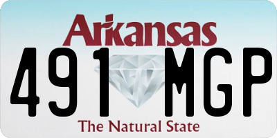 AR license plate 491MGP