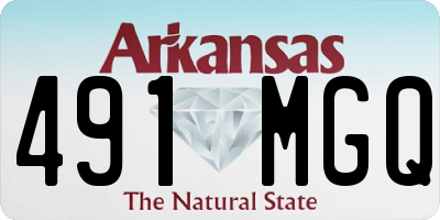 AR license plate 491MGQ