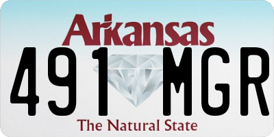 AR license plate 491MGR