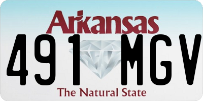 AR license plate 491MGV