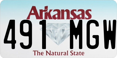 AR license plate 491MGW