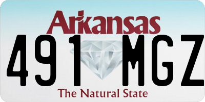 AR license plate 491MGZ