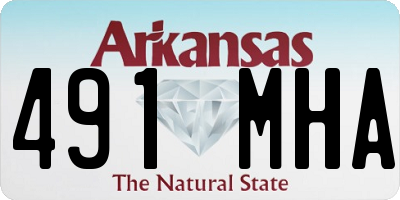 AR license plate 491MHA