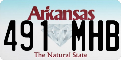 AR license plate 491MHB