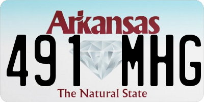 AR license plate 491MHG