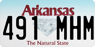AR license plate 491MHM