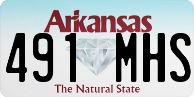 AR license plate 491MHS