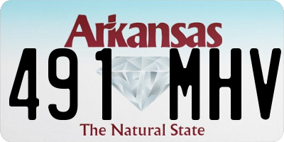 AR license plate 491MHV