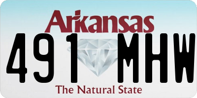 AR license plate 491MHW