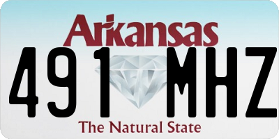AR license plate 491MHZ
