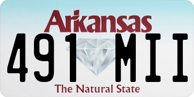 AR license plate 491MII