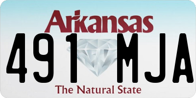 AR license plate 491MJA