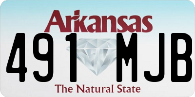 AR license plate 491MJB