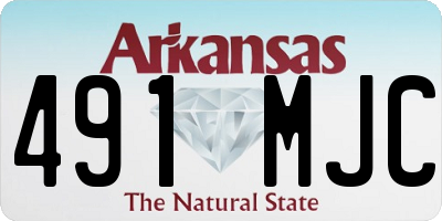 AR license plate 491MJC
