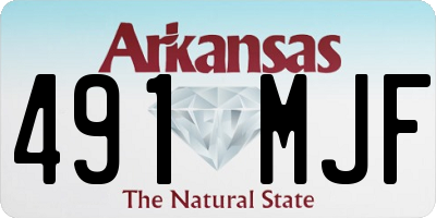 AR license plate 491MJF
