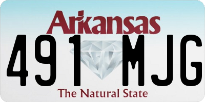 AR license plate 491MJG