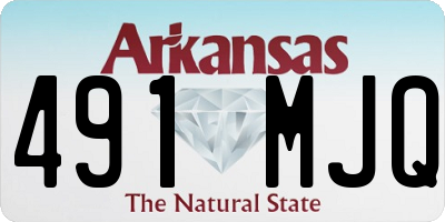 AR license plate 491MJQ