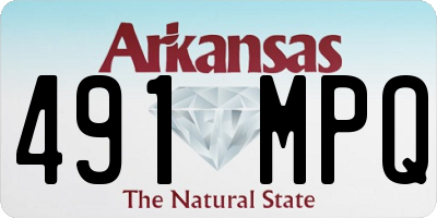 AR license plate 491MPQ