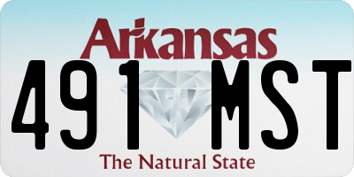 AR license plate 491MST