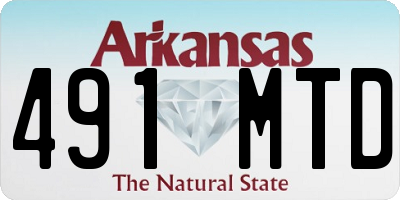 AR license plate 491MTD